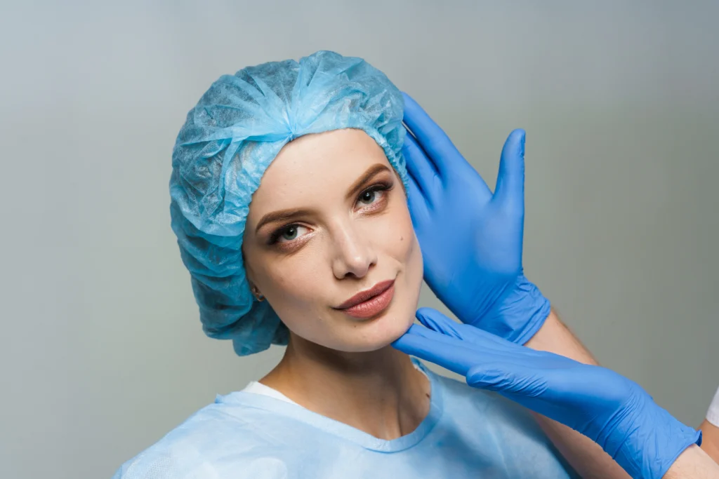 Image for Pre Cosmetic Surgery Consultation doctor and patient