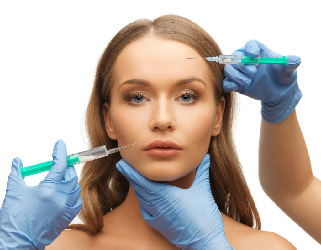 A image for lady taking Botox Injections