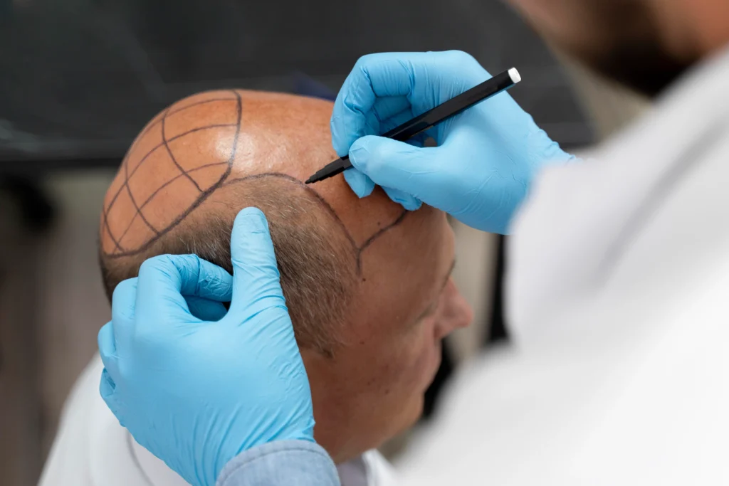 male-going-through-follicular-unit-extraction-process
